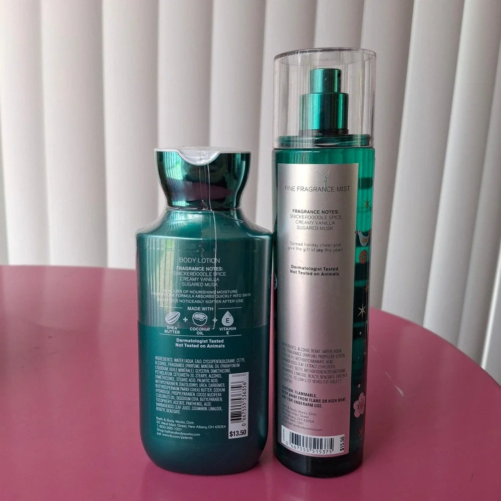 Bath & Body Works JOY SUGARED SNICKERDOODLE Mist Fragrance Lotion‎ Set Retired